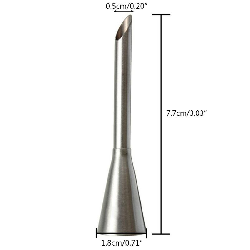 Cream Icing Long Puff Cake Pastry Tools Nozzle Tip Stainless Steel Decorating gallery