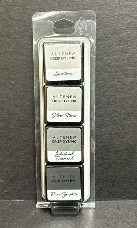 Alte & New Crisp Dye Inks cubes ROCK COLLECTION GRAY TONES set of 4