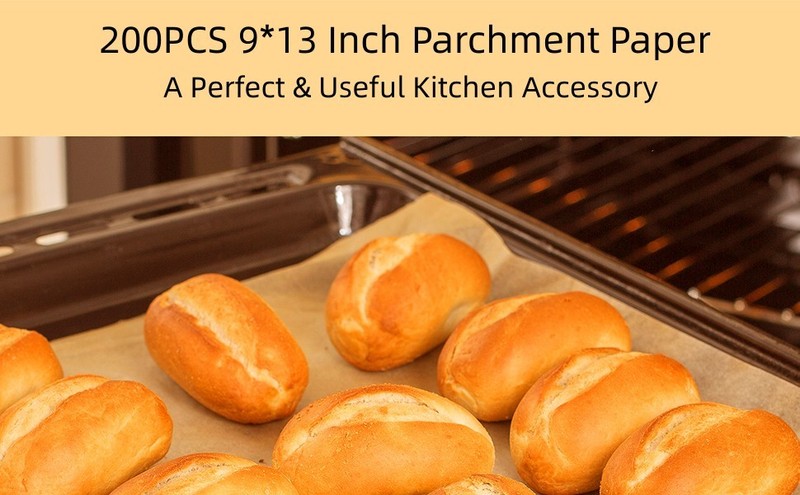 200PCS Unbleached Parchment Paper for Air Fryer Liners,9x13 Inch gallery