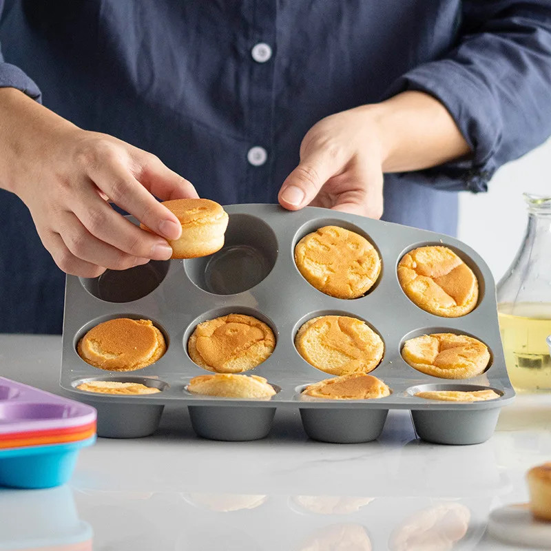 12-Cavity Silicone Sphere Mold 3D Round Ball Baking Pan Chocolate Cupcake gallery