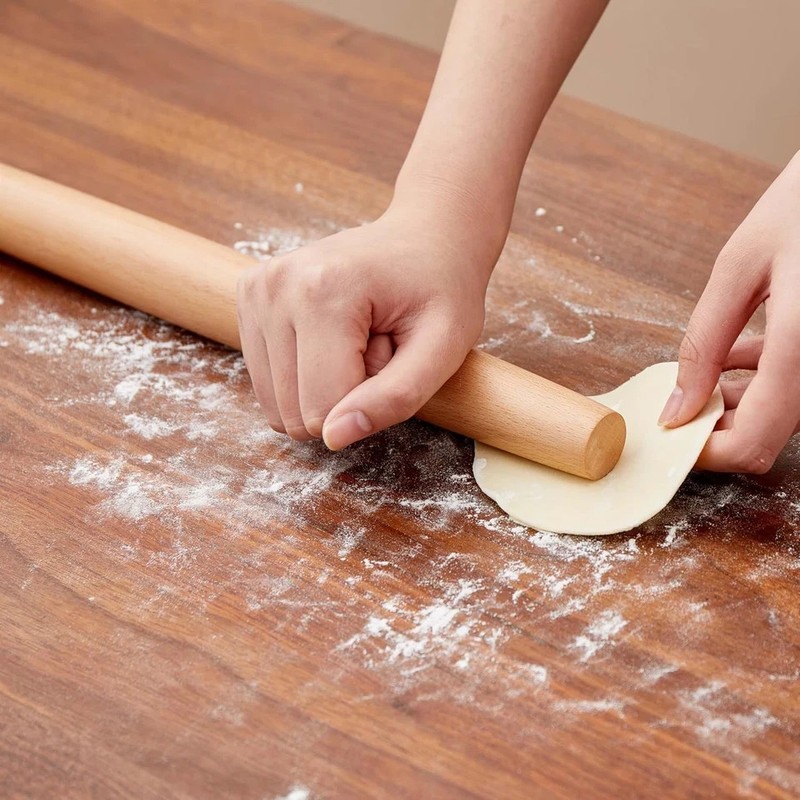 French Rolling Pin for Dough 16" Classic Wood Rolling Pins for Baking, Dough... gallery