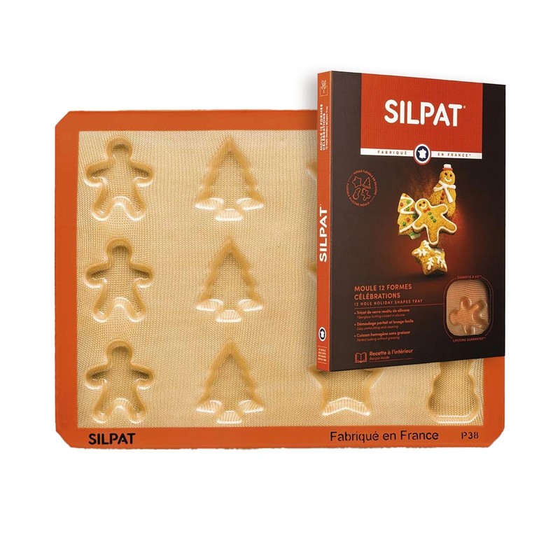 Silpat The Original Holiday Treats Baking Molds 11 5/8 X 15 3/4 Es–02282-Fr