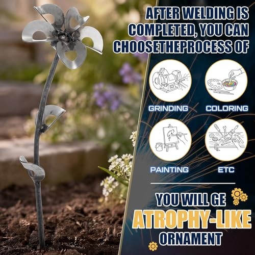 Zonon 3D Flower Welding Practice Kit for Beginners DIY 201 Stainless Steel Nut gallery