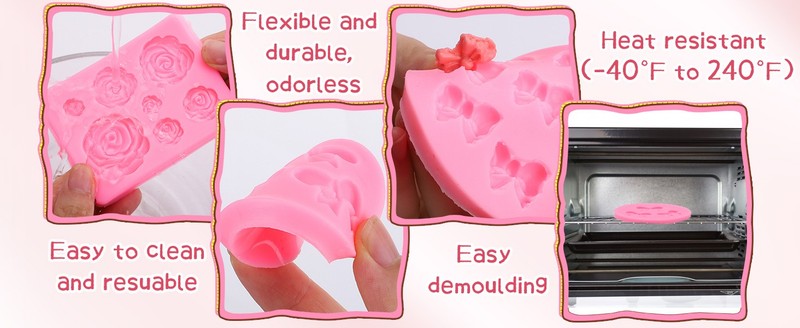 Flower&Bow s for Chocolate, Flower Chocolate s Silicone gallery