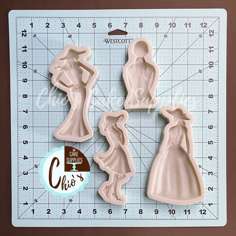 Woman/ Fashion / Girls / Bride / Silicone Mold. Cake Topper Silicone Mold gallery