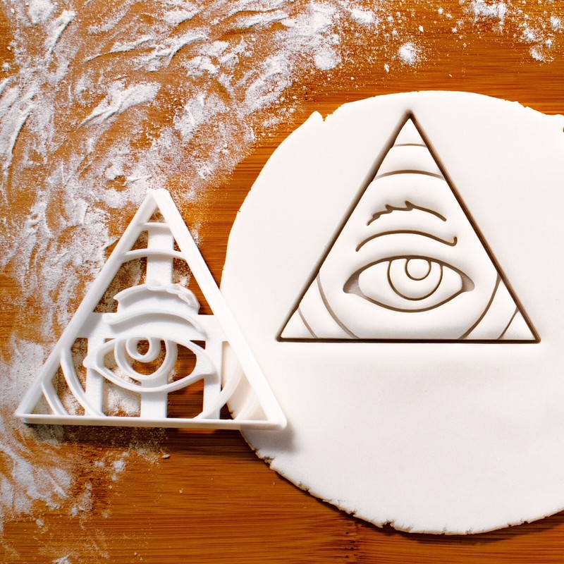 Eye of Providence Cookie Cutter – All-Seeing Eye of God Freemasonry illuminati