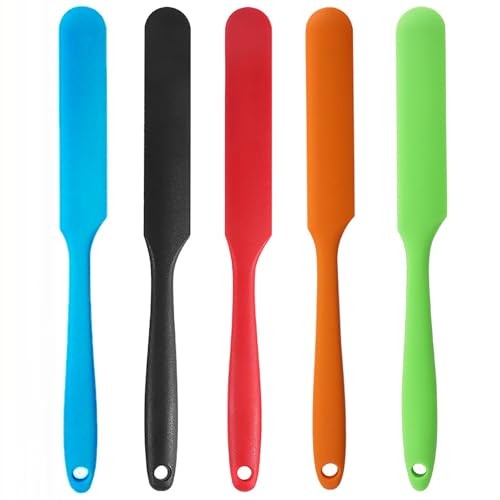 Pcs Silicone Jar Spatulas,Sourdough Spatula with Long Handle,Cake Cream 5 gallery