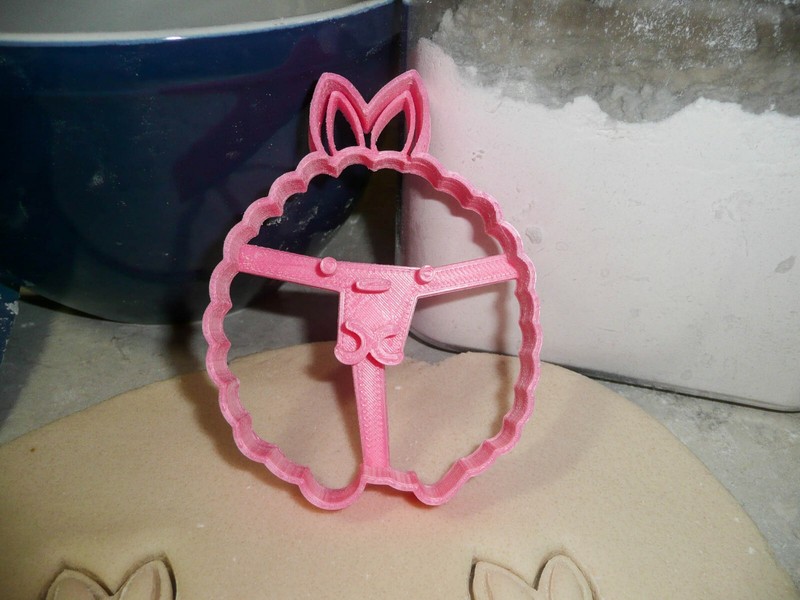BUNNY RABBIT ROUND BALL PUFFY CUTE ANIMAL SPECIAL COOKIE CUTTER USA PR2474 gallery