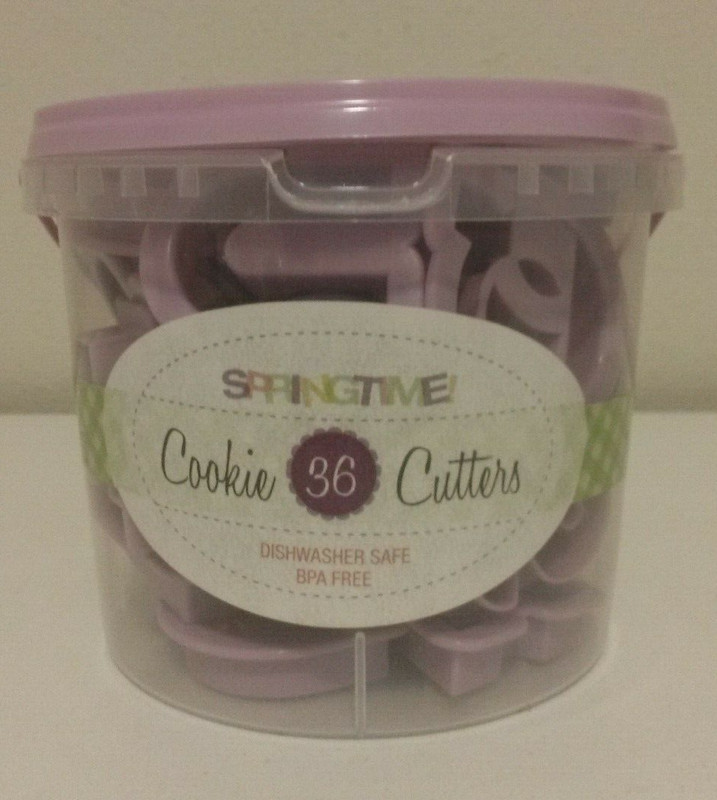 Springtime Purple Mini Letters & Numbers Set Of 36 Cookie Cutters gallery
