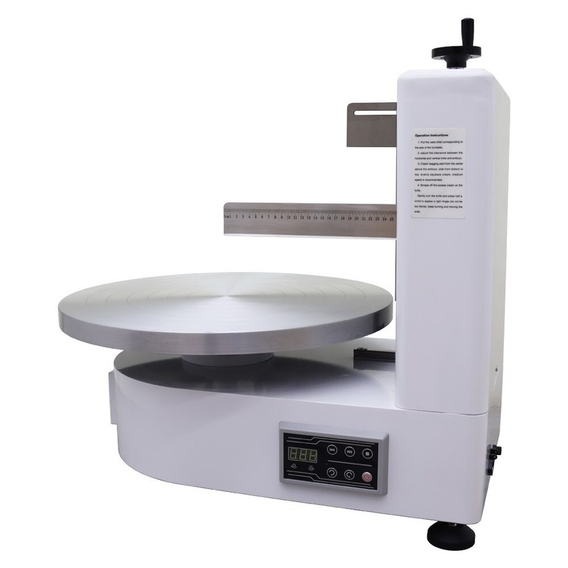 Electric Cream Spreading Coating Smearing Machine 4-16in Cake 110V Speed Adjust