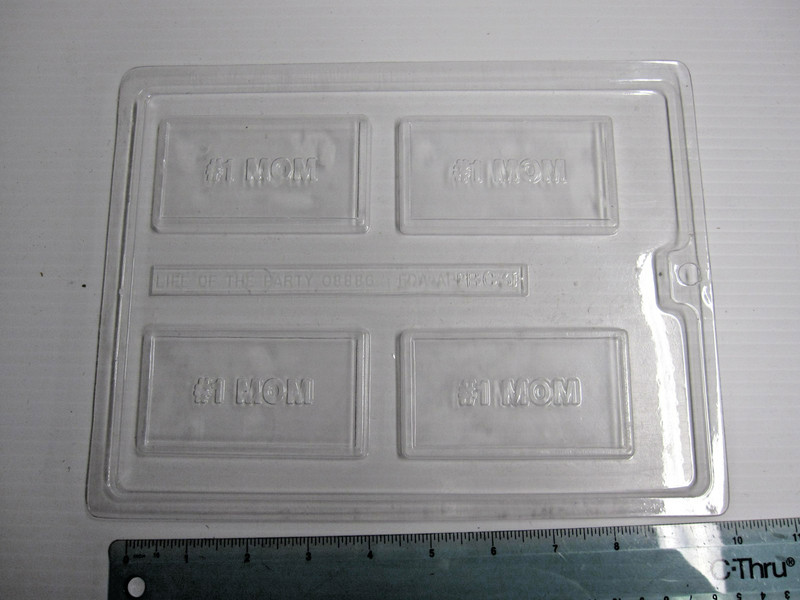 #1 Mom #1 Dad Candy Plaster Mold Set of 2 Molds