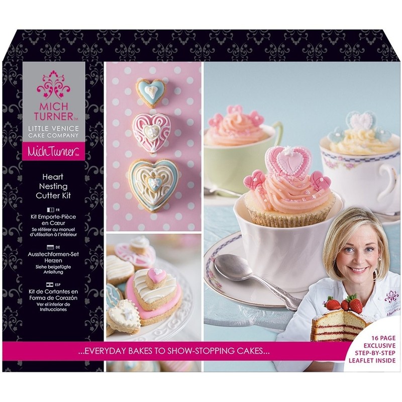 Little Venice Cake Nesting Cutter Kit Heart Cupcakes Cookies Show Stopping Craft