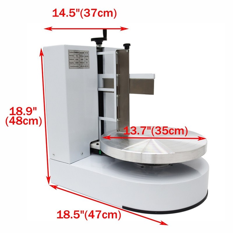 4-12'' Cake Cream Decorating Spreader Cake Cream Automatic Smearing Machine 110V gallery