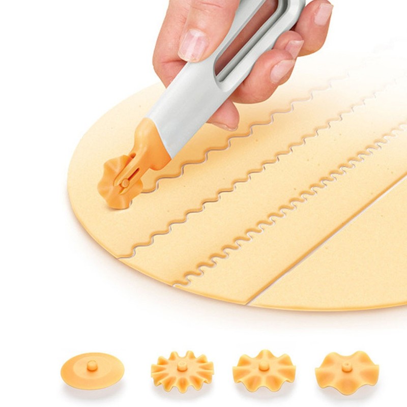 Easy to Clean Plastic Roller Cutter for Pie Cookie and Pizza Prep