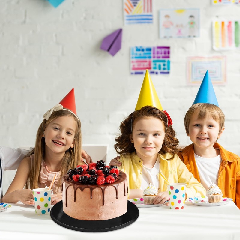 12 PCS 12 Inch Cake Drums Round 1/2 Inch Thick Cake Boards Four Colors White ... gallery