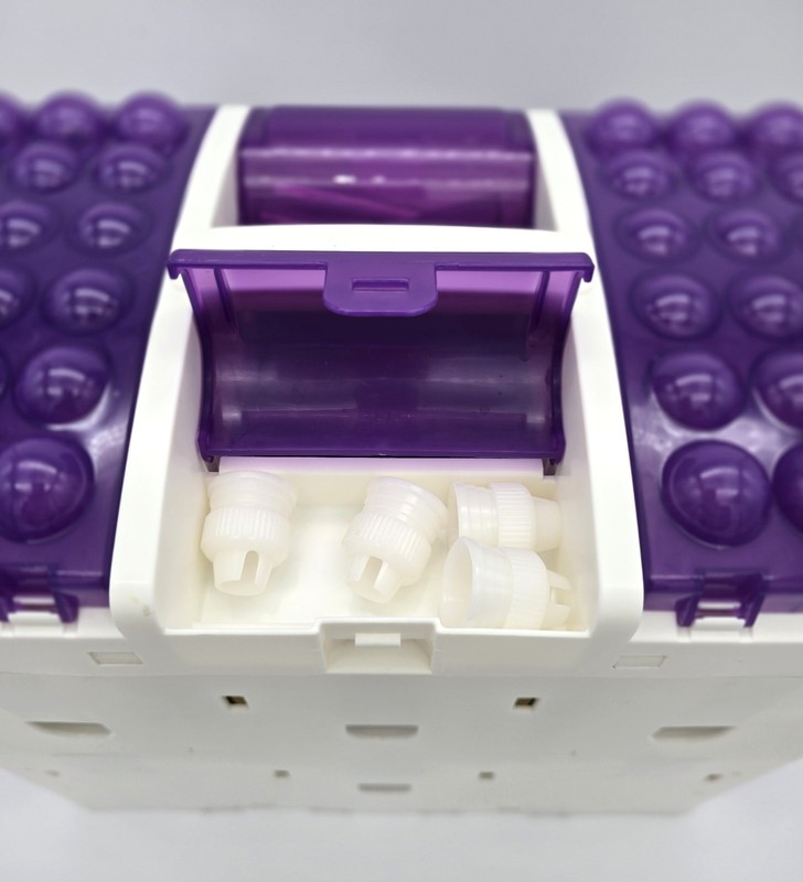 WILTON Cake Decorating Set Tool Kit Caddy Storage Box w/ Supplies - Purple gallery