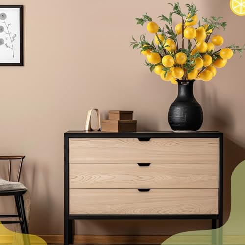 Pcs Artificial Lemon Decor Fake Lemons Branch Decoration Vivid 22.9 Inch 15 gallery
