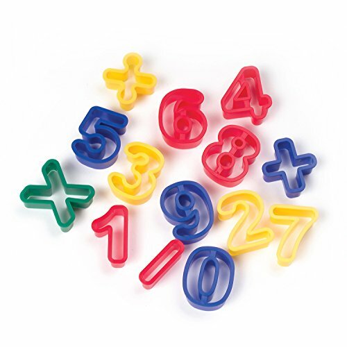 Dough Cutters, Includes Numbers 0-9 and Math Symbols +, /, =, –
