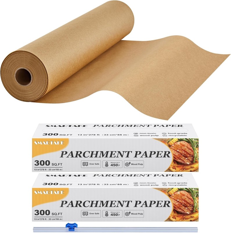 Parchment Paper Roll for Baking, 2-Pa of 13 in x 278 ft, 600 sq