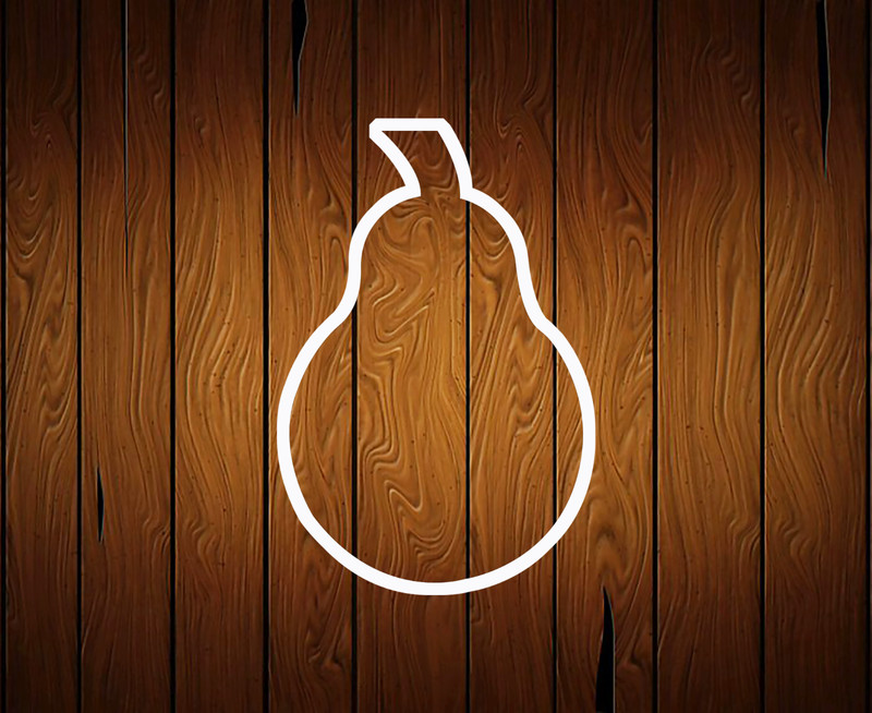 Pear Fruit Cookie Cutter - 3D Printed - Food Safe PLA Plastic gallery