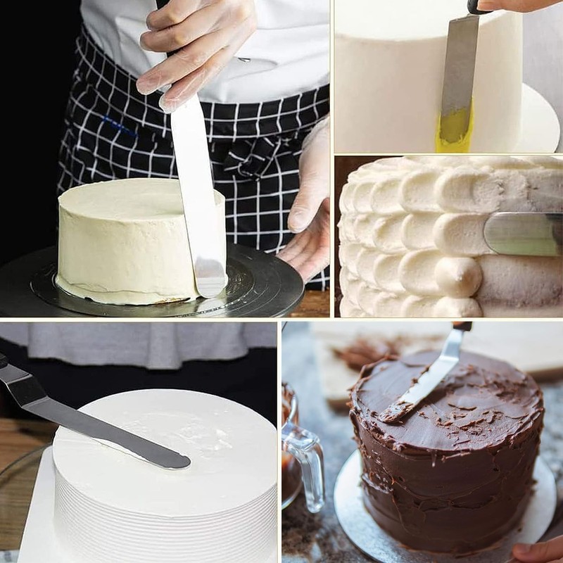 11 Inch Revolving Cake Stand Turntable, Cake Decorating Kit with 24 Icing Pip... gallery
