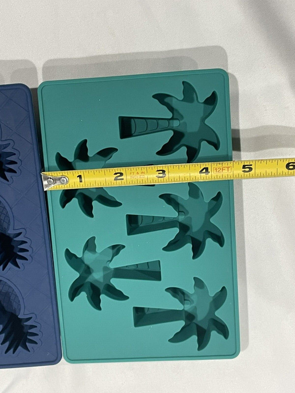 11 Cavity Silicone Molds Fondant Candy, Soap Molds- Pineapples & Palm Trees gallery