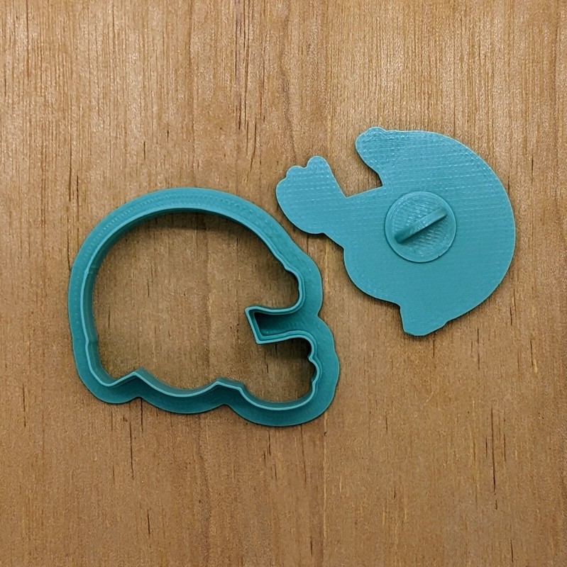 San Francisco 49ers Helmet Cookie Cutter & Stamp with Mirrored Option gallery