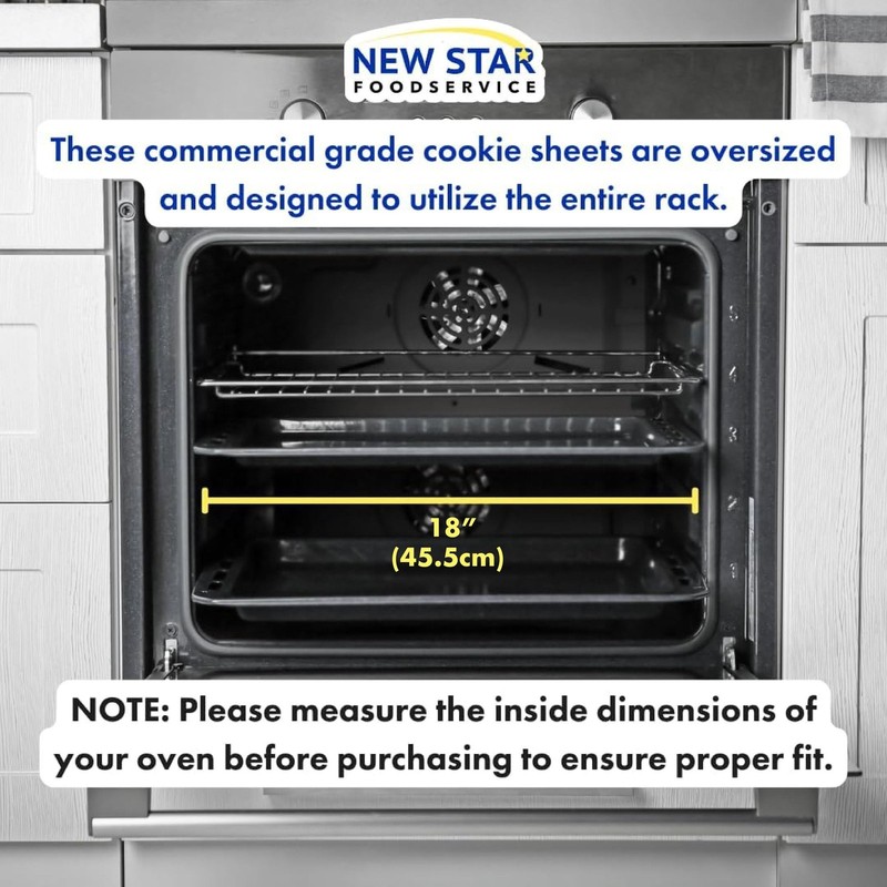New Star Foodservice Star Foodservice Full-Size Aluminum Sheet Pan 2-Pack 13 X gallery