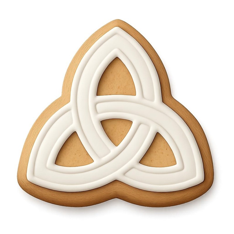 Double Loop Triquetra Cookie Cutter & Stamp - 4x3.5 gallery