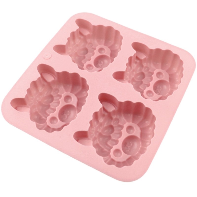 4 Cavity Cartoon Llamas Silicone Baking Mold Nonstick Cake Chocolate Mould gallery