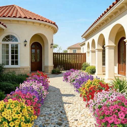 Artificial Flowers for Outdoors, UV Resistant Silk Fake Daisy Multi Color gallery