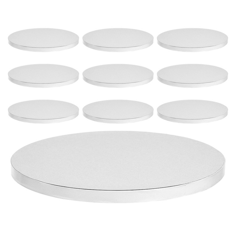 10 Pcs Birthday Cake Boards Round Cupcake Base Circle Trays Circles gallery