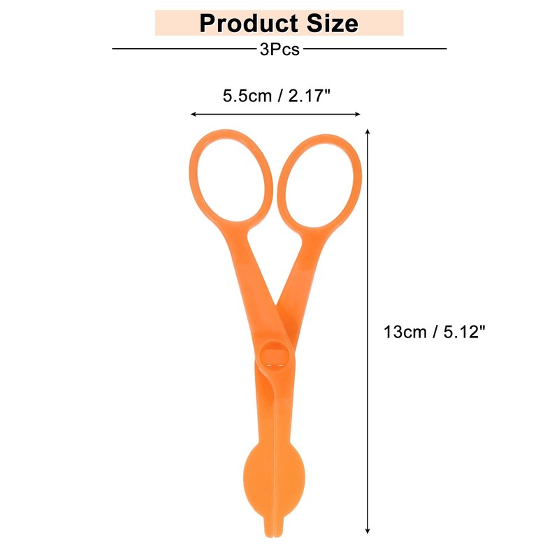 3 Pcs Flower Lift for Decorating Cakes, 5.1 x 2.2 Inches, Orange gallery