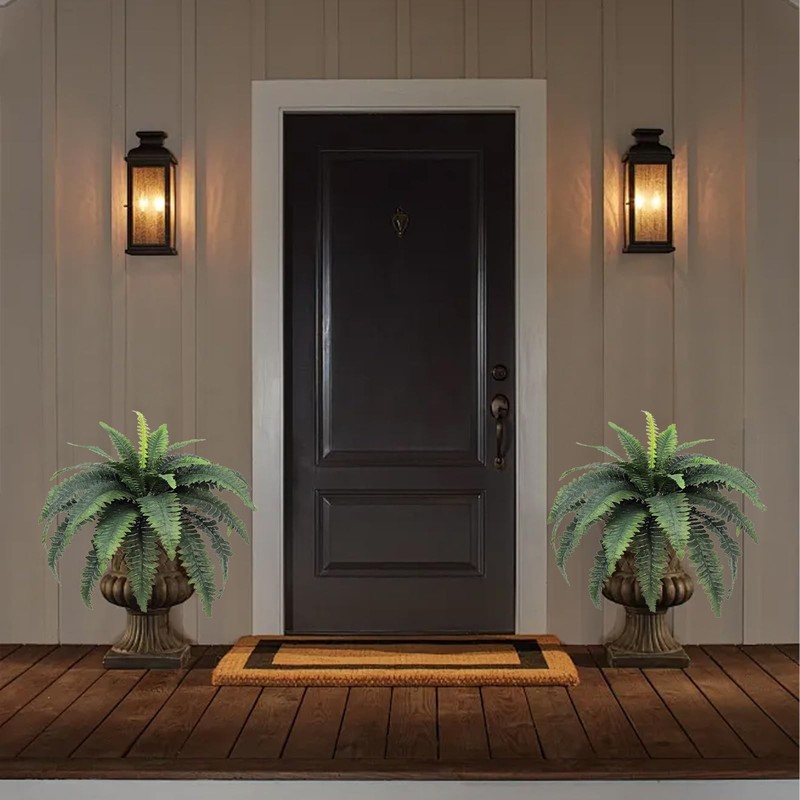 Mdal Set Of 2 Artificial Fern33In Artificial Boston Fern Large Hanging gallery
