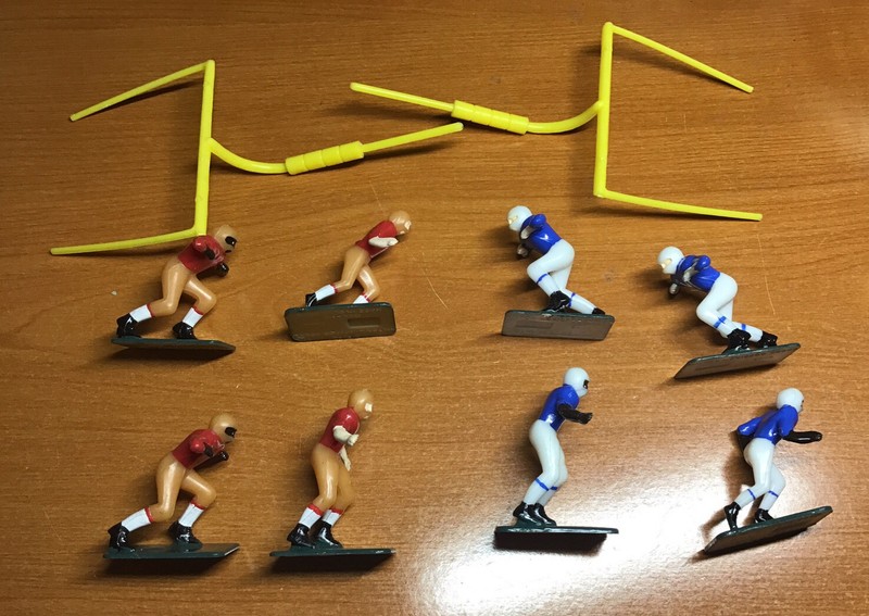 Vintage 1974 Witon Football Team Cake Decorations Toppers 8 Players 2 Goalposts
