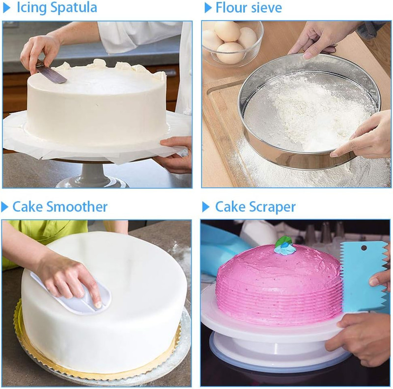 Suministros para decoración de pasteles, kit de decoración de pasteles de 493 pi gallery