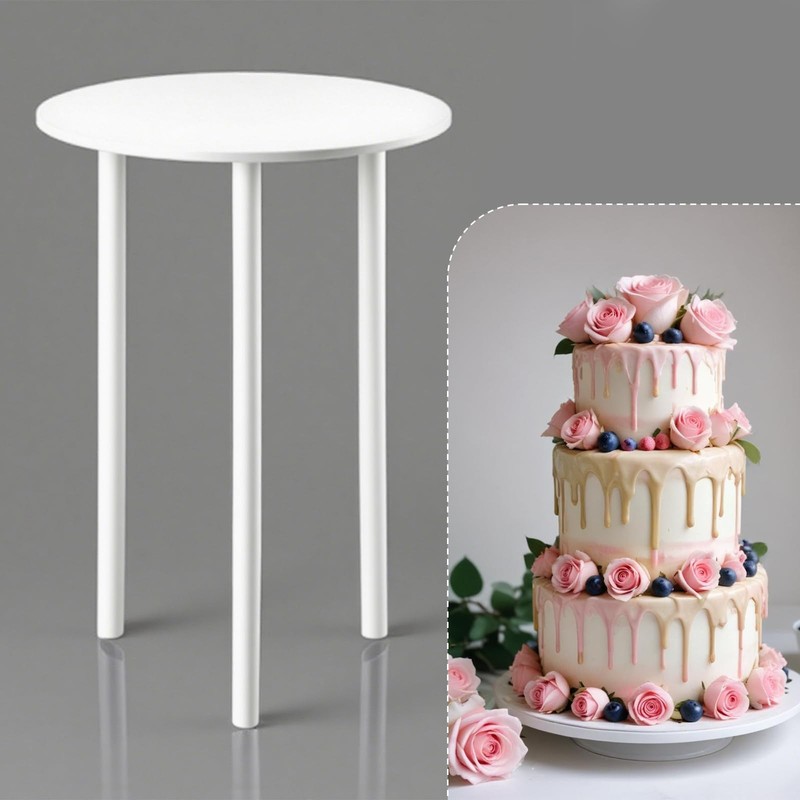 150 PCS White Plastic Cake Dowel Rods Tiered Support 0.4x9.5 Inch Straws gallery