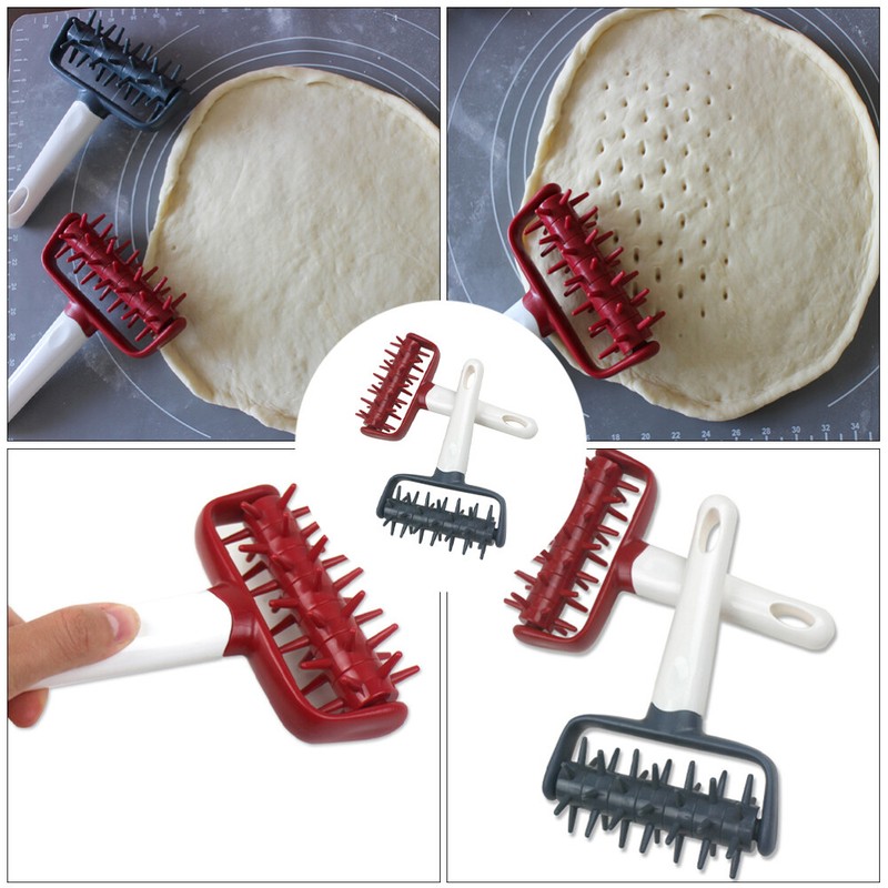 2PCS Practical Hole Punch Pie Dough Roller Pizza Docker Bread Tool Puff Pastry gallery