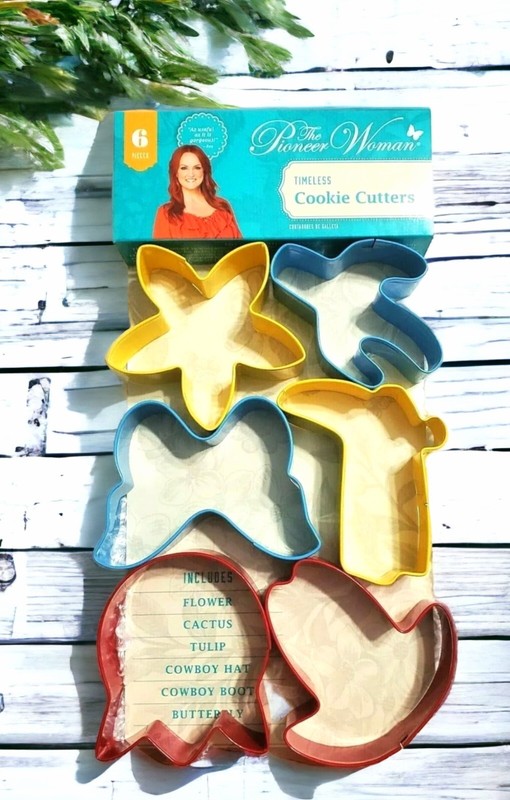 New Pioneer Woman Cookie Cutters Southwest Flower Cactus Cowboy Hat Boot Crafts