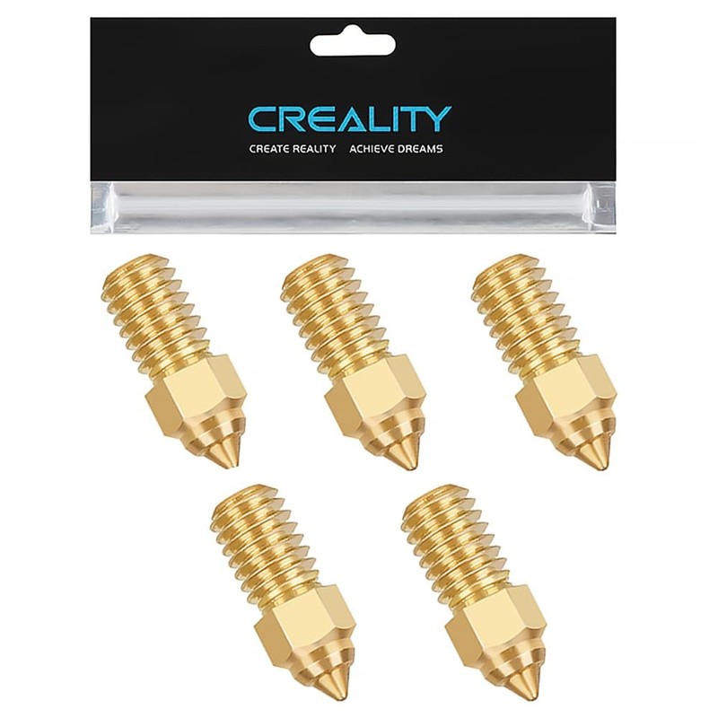 Official Creality Ender 3 V3 SE Nozzles 0.4mm 5PCS High-Speed Brass Nozzles 3D P
