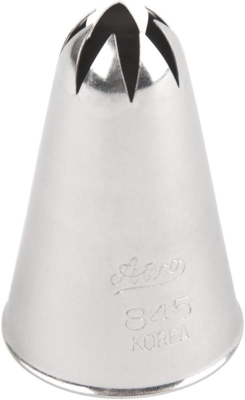 # 845 – Closed Star Pastry Tip .44” Opening Diameter- Stainless Steel