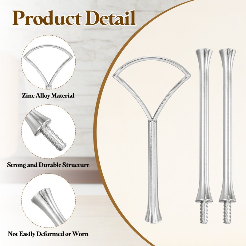 Cake Tray Holder, 3 Level Dessert Holder, Silver Accessories gallery