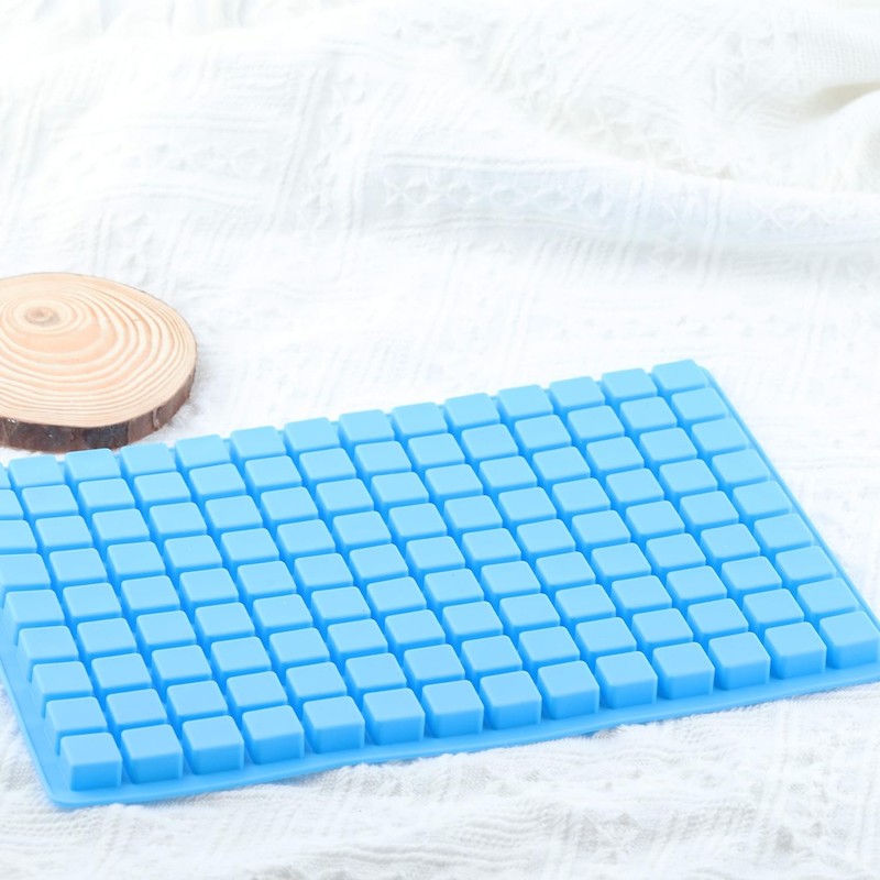2 Pack 126 Cavity Silicone Candy Mold Mini Square Chocolate Gummy Mold Set gallery