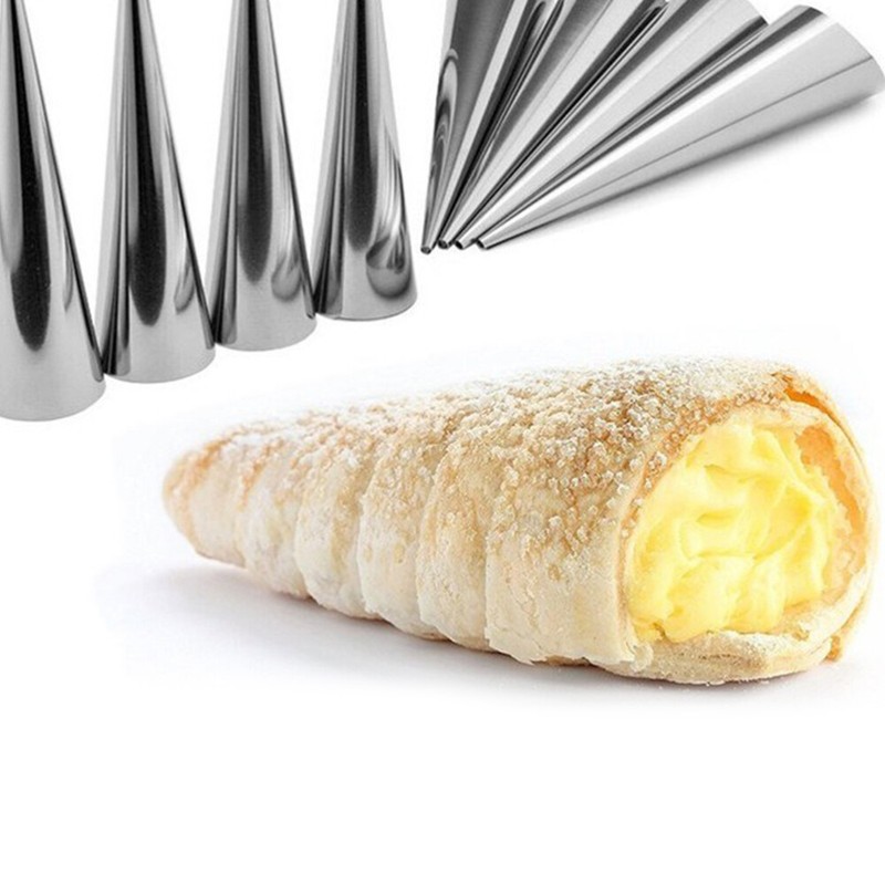 16PCS Pastry Molds Metal Baking Cones Pastry Cream Horn Molds Horn Mould Pastry gallery