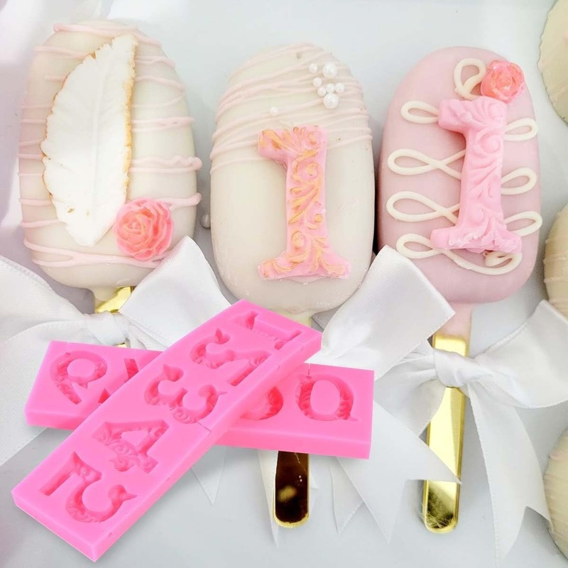 Non-Toxic Silicone 3D Fondant Mold (0-9) - Perfect for DIY Cake Decorating gallery