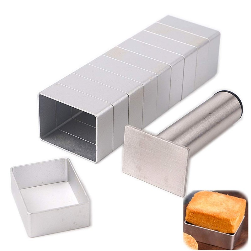Rectangle shape aluminium pineapple cake mold stainless steel pressing stamp …