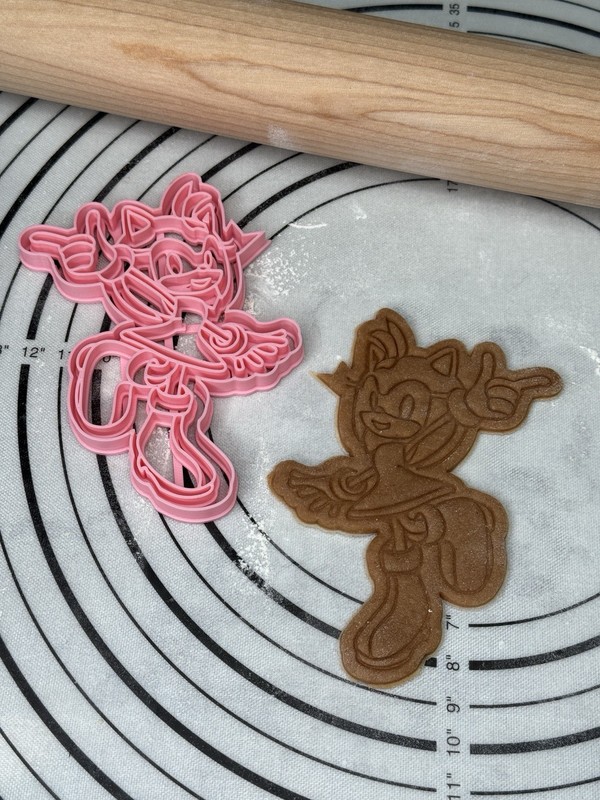 Amy Rose Cookie Cutter & Mold 5” inches Produced by 3D Kitchen Art gallery