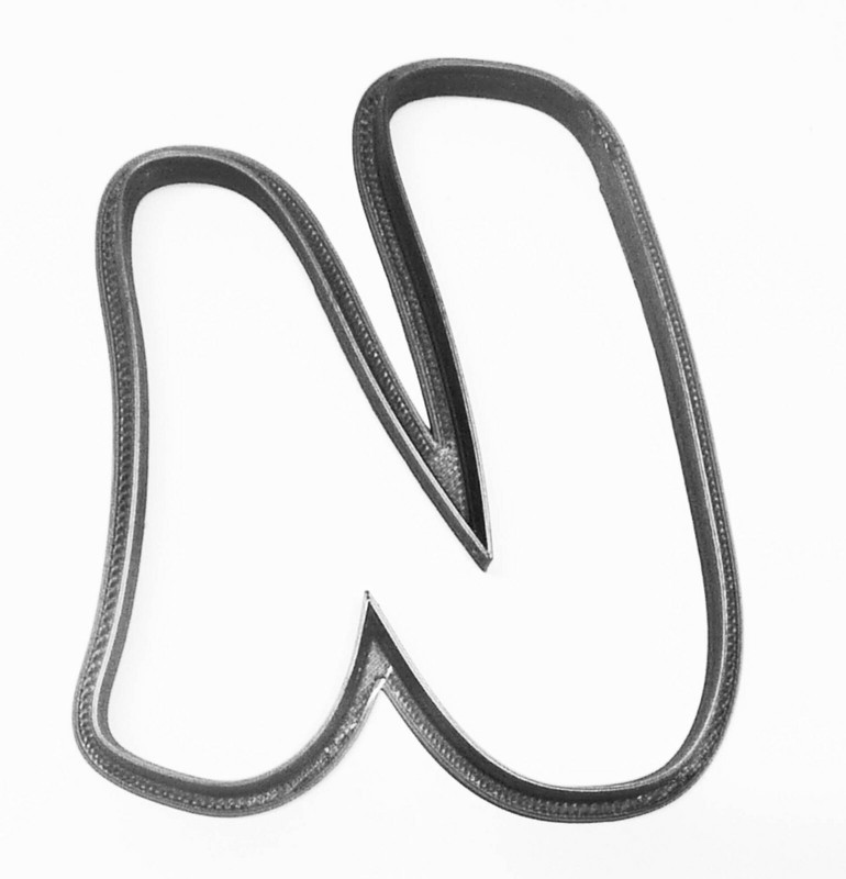 LETTER U UPPERCASE FANCY STYLIZED FONT ALPHABET SPECIAL COOKIE CUTTER USA PR3348