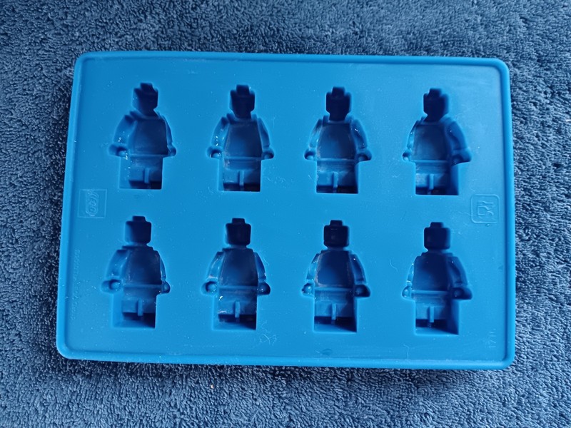 LEGO Blue Minifigures 6"x4" Silicone Mold ICE Cube Soap Chocolate Candy 2010 EUC gallery