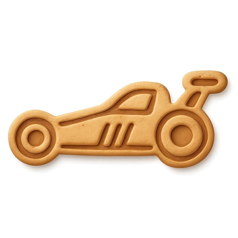 Dragster Hot Rod Cookie Cutter & Stamp, Fondant & Clay – 4×1.8